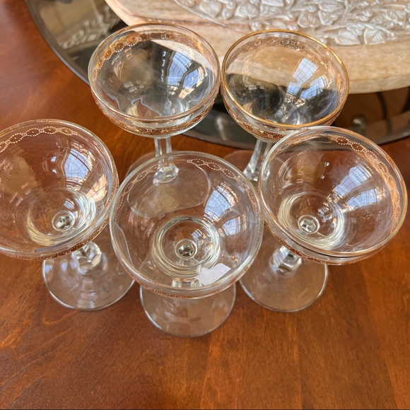 Vintage Stemware five pieces - Picture 2 of 5